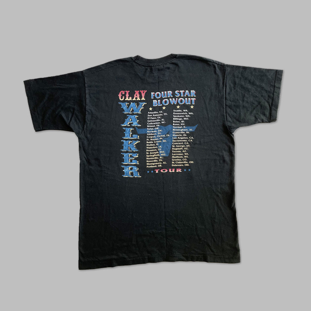 90s Single Stitch Clay Walker Tee - Sz L