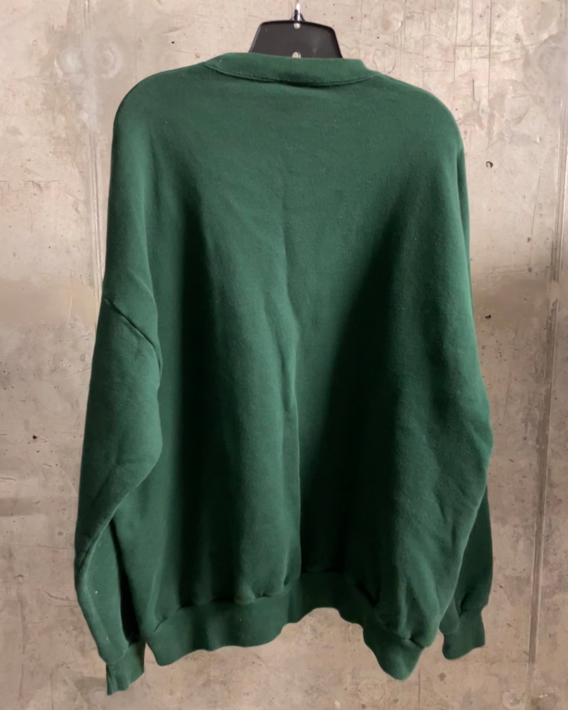 VINTAGE GREEN CREWNECK SWEATSHIRT - Sz 2XL