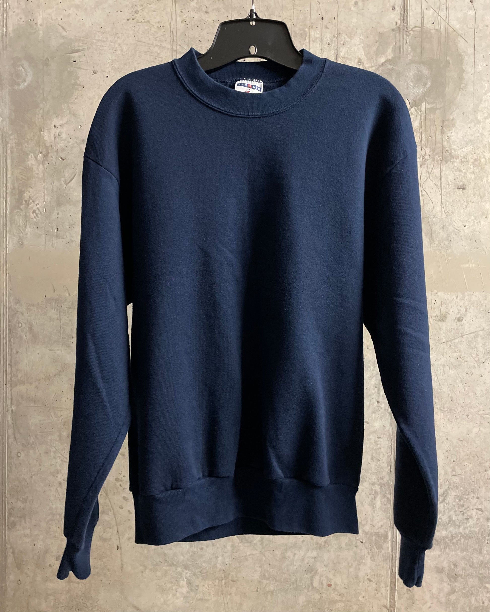 90s Navy Blue Jerzees Sweatshirt - Sz S