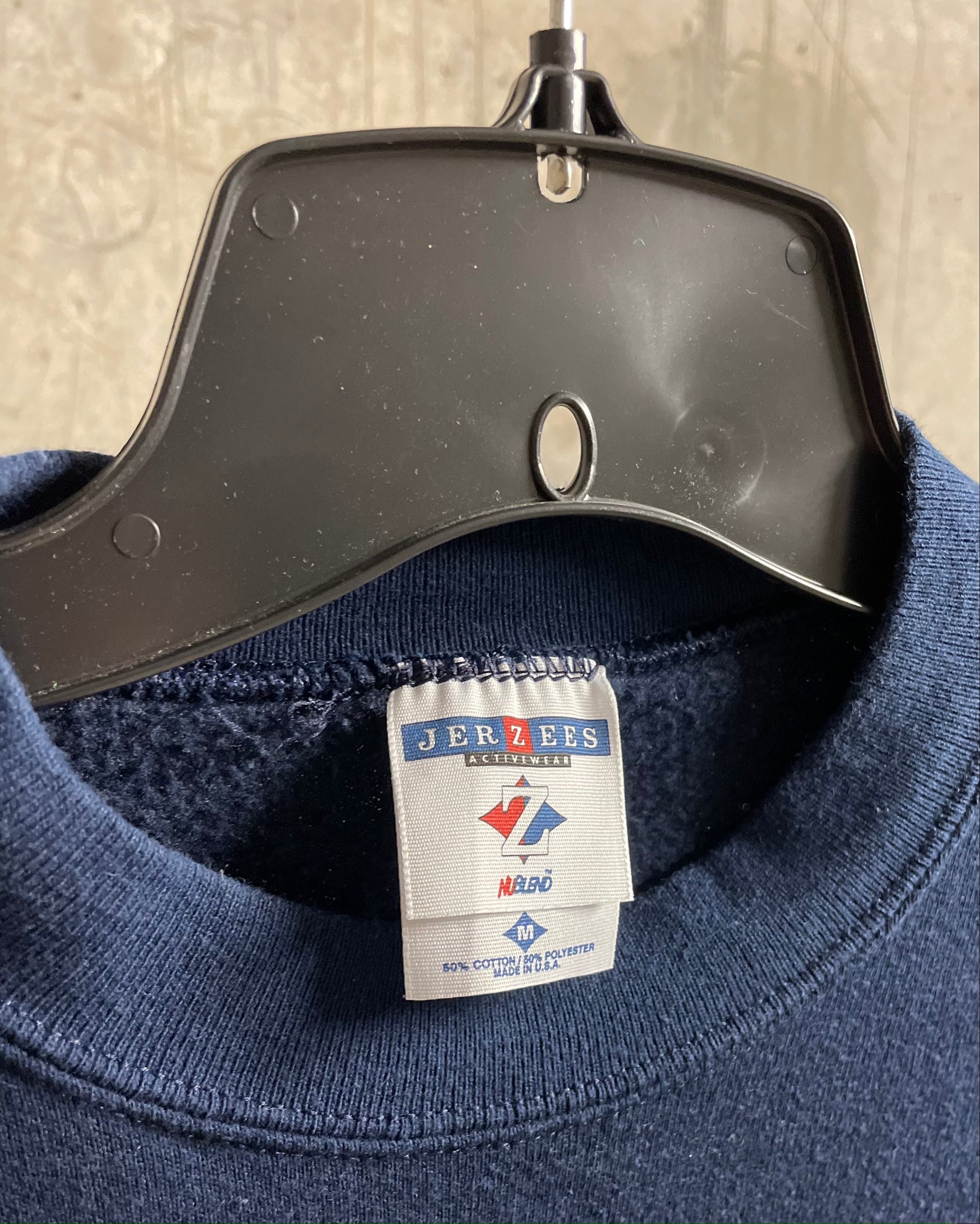 90s Navy Blue Jerzees Sweatshirt - Sz S