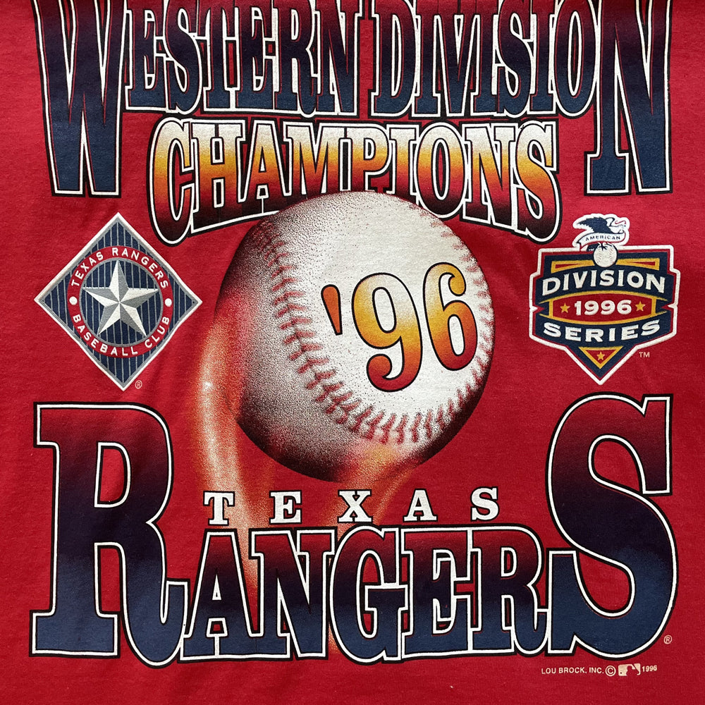 90s Red Texas Rangers Tee - Sz L