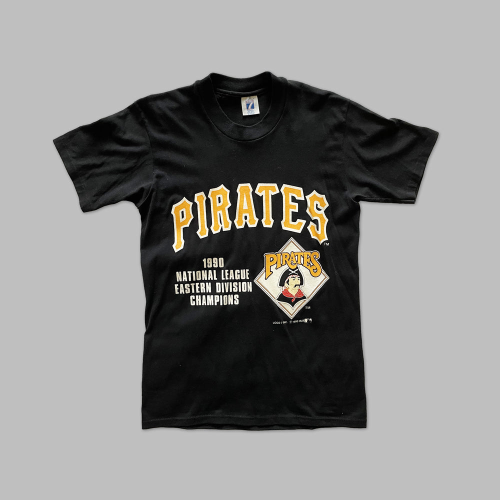 90s Black Pittsburgh Pirates Tee - Sz M