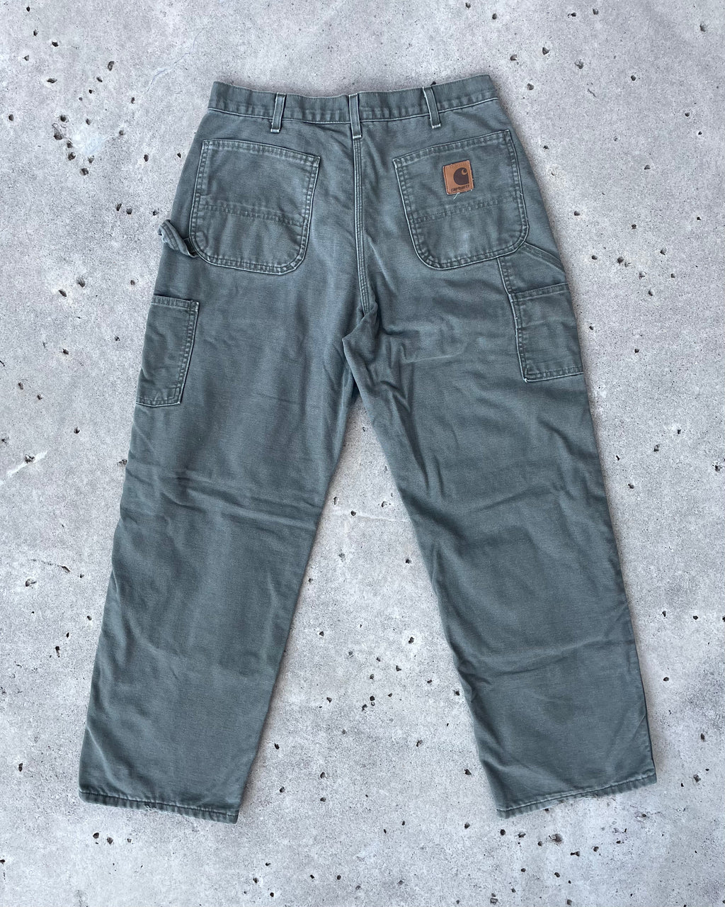 GREEN CARHARTT CARPENTER JEANS - Sz 36x30