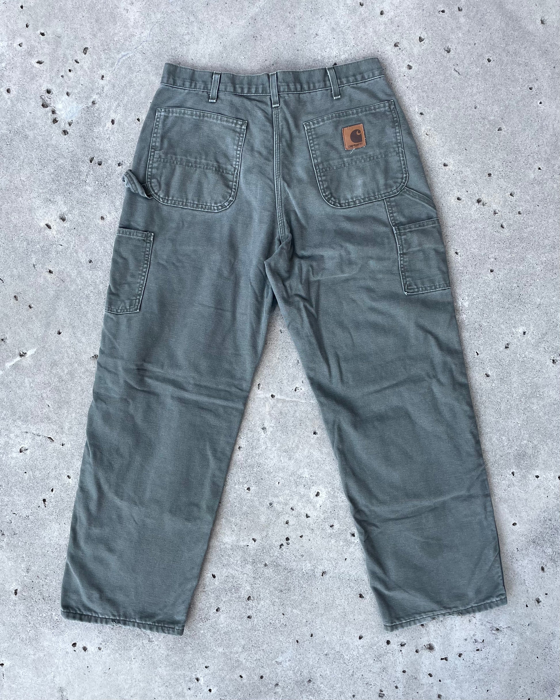 GREEN CARHARTT CARPENTER JEANS - Sz 36x30