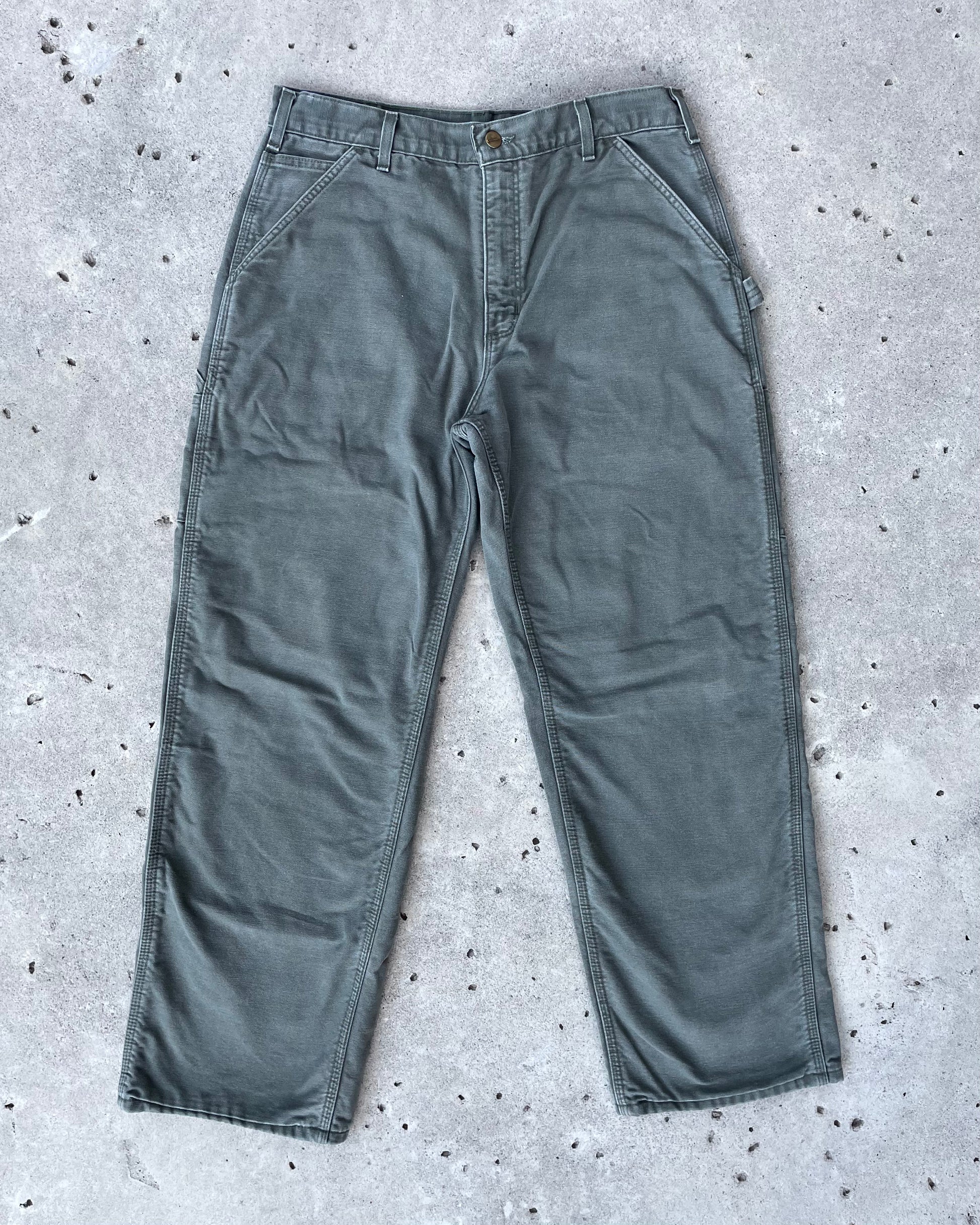 GREEN CARHARTT CARPENTER JEANS - Sz 36x30