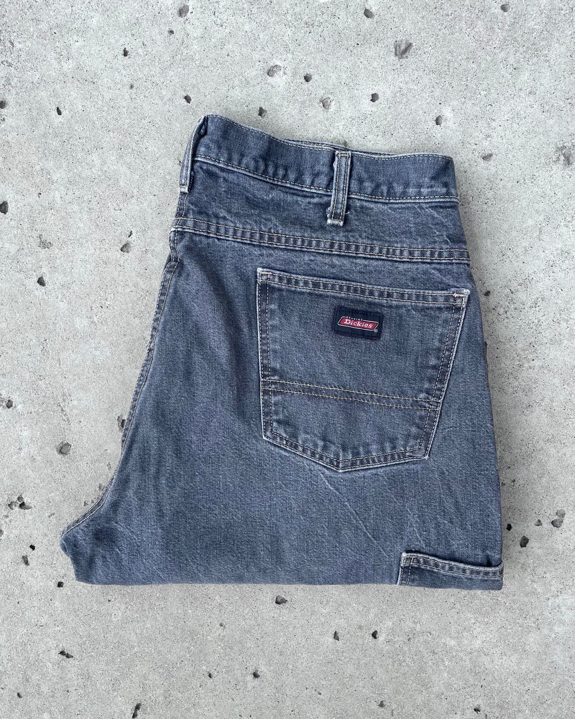 GREY DICKIES CARPENTER JEANS - Sz 36x30