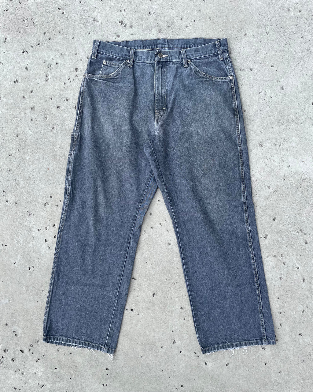 GREY DICKIES CARPENTER JEANS - Sz 36x30