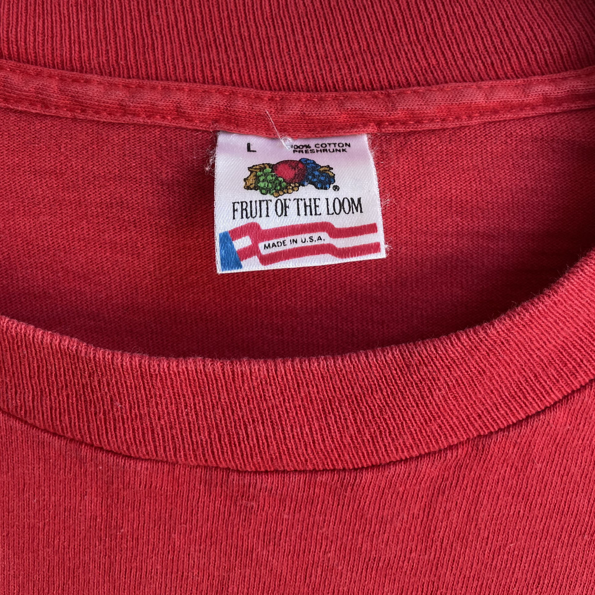 90s Single Stitch Red Tee - Sz M