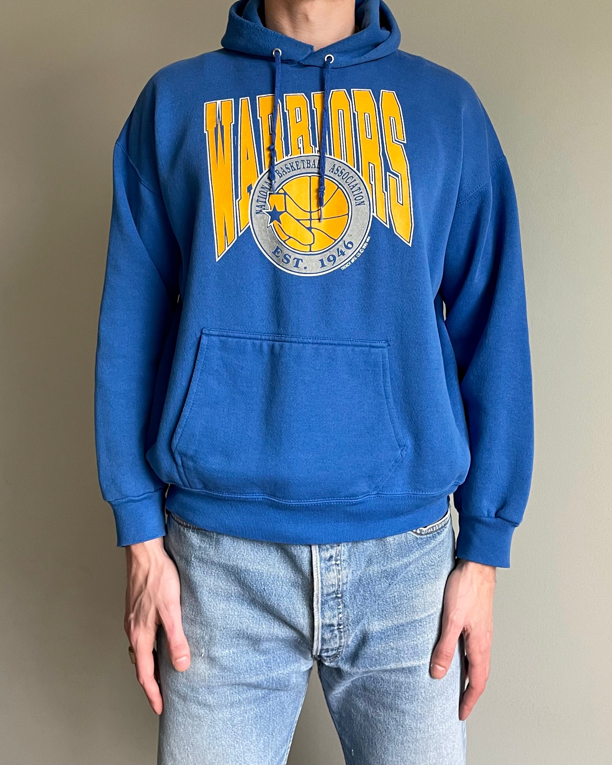 VINTAGE WARRIORS HOODED SWEATSHIRT - Sz L