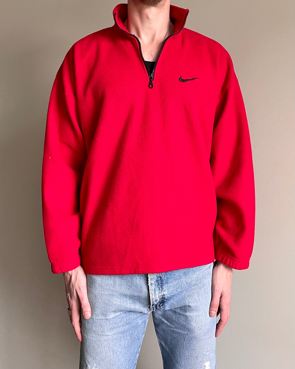 VINTAGE NIKE FLEECE JACKET - 2XL
