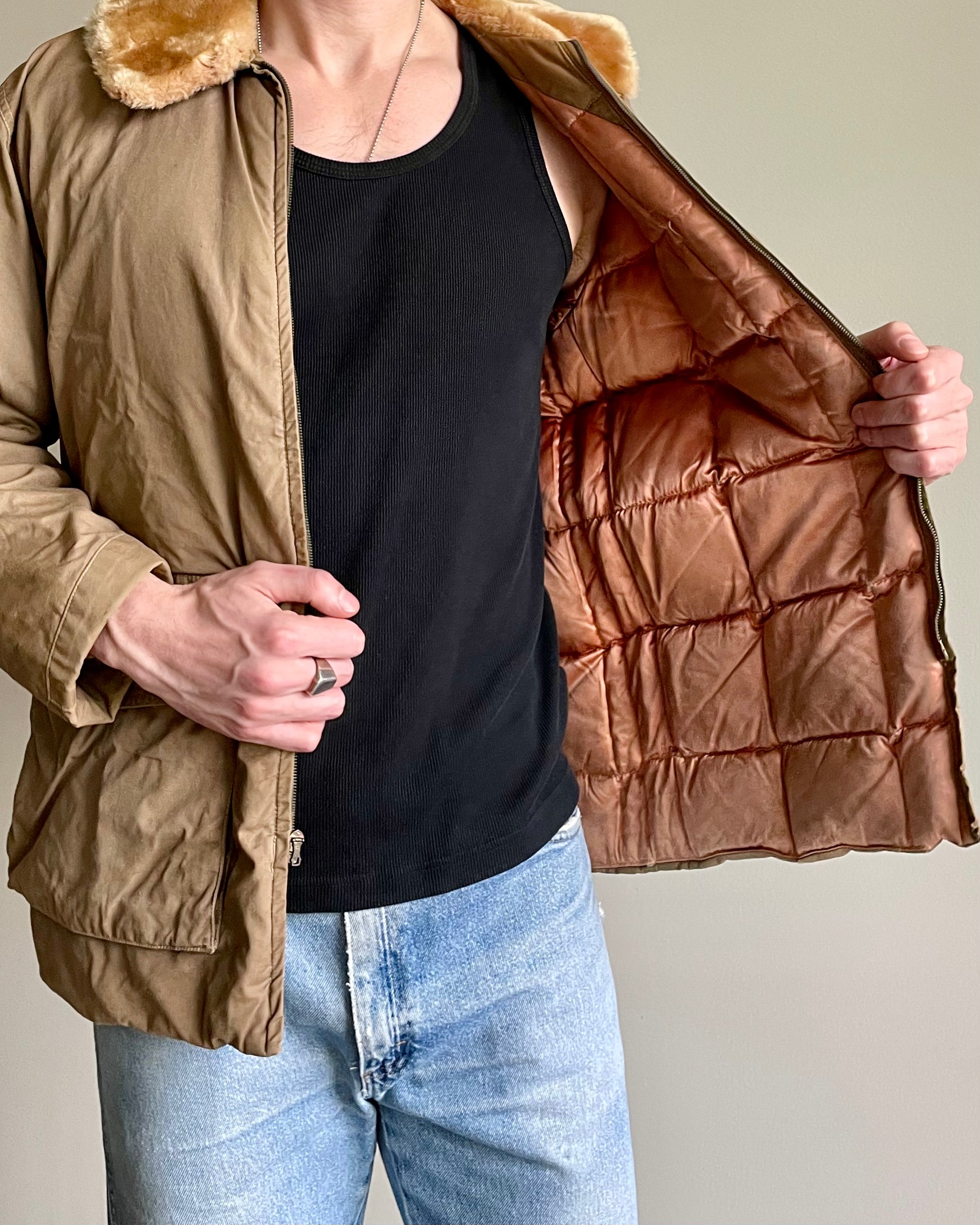 VINTAGE EDDIE BAUER DOWN JACKET - L