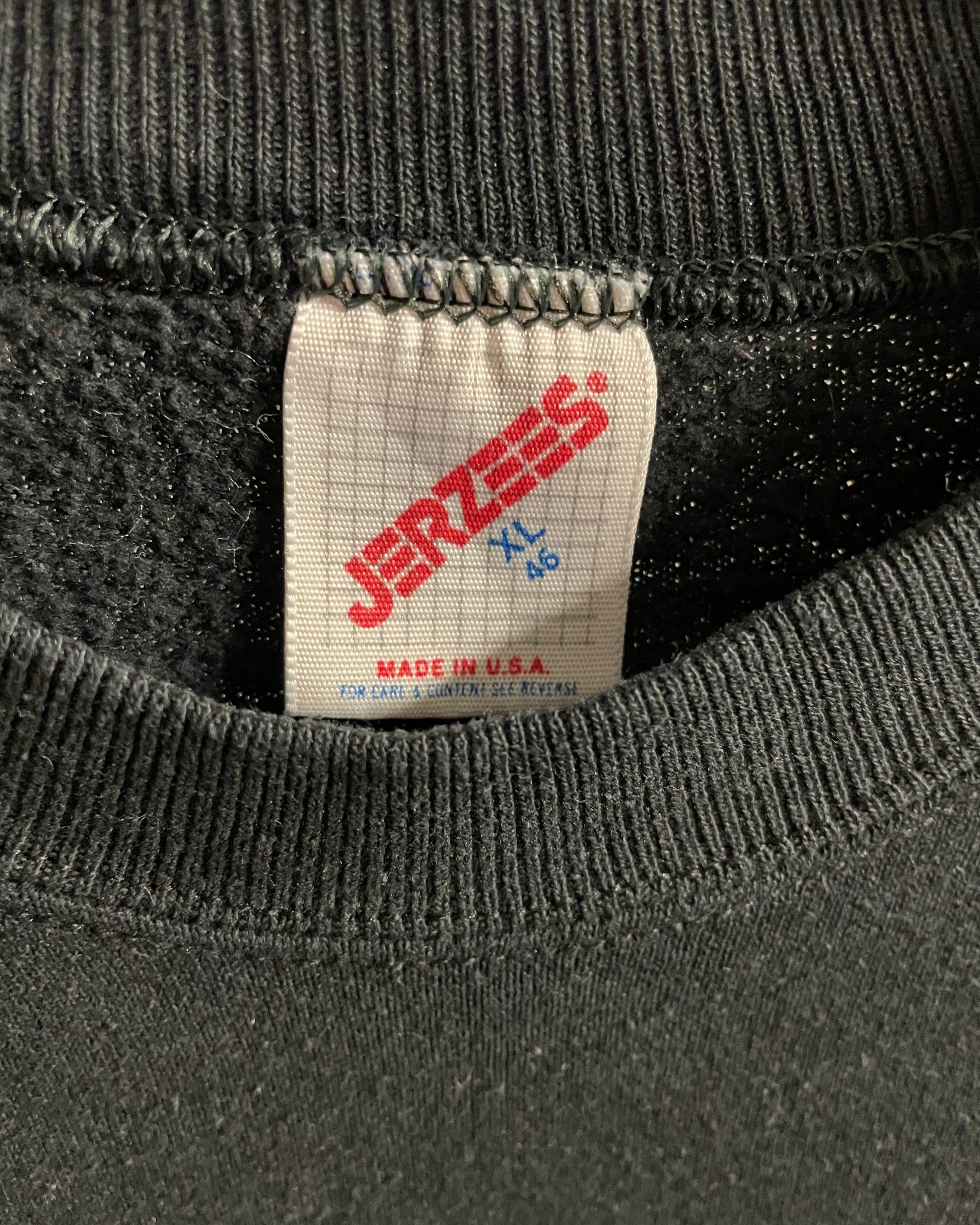 VINTAGE BLACK CREWNECK SWEATSHIRT - Sz L