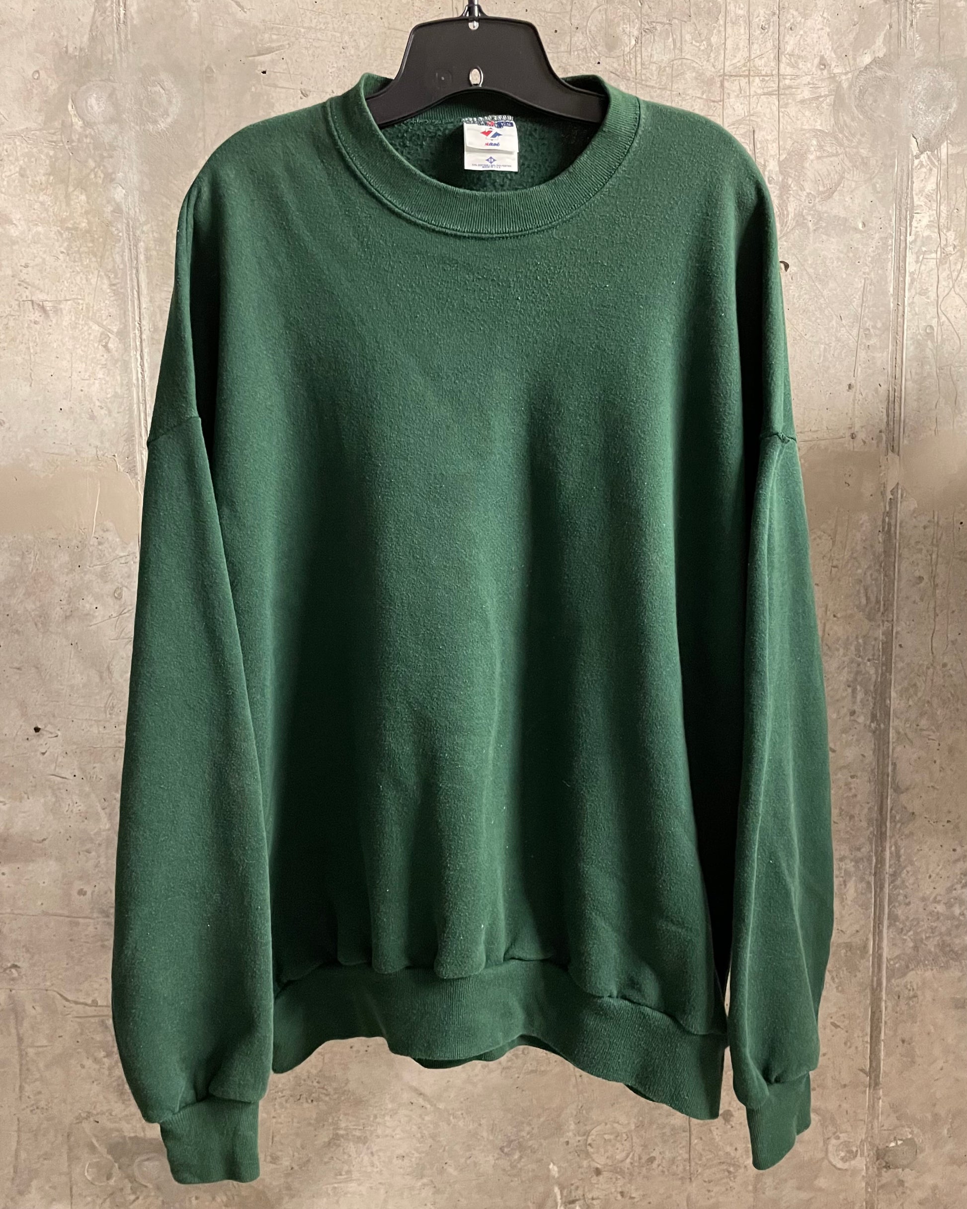 VINTAGE GREEN CREWNECK SWEATSHIRT - Sz 2XL