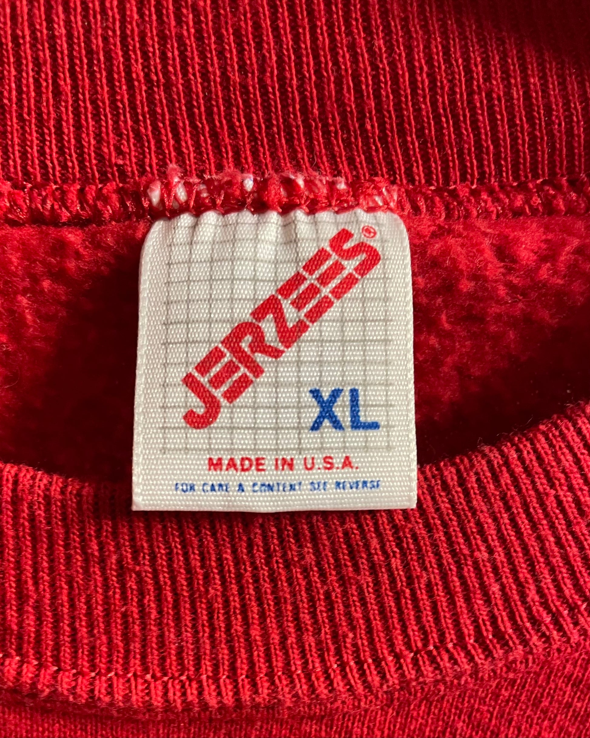 VINTAGE RED CREWNECK SWEATSHIRT - Sz L