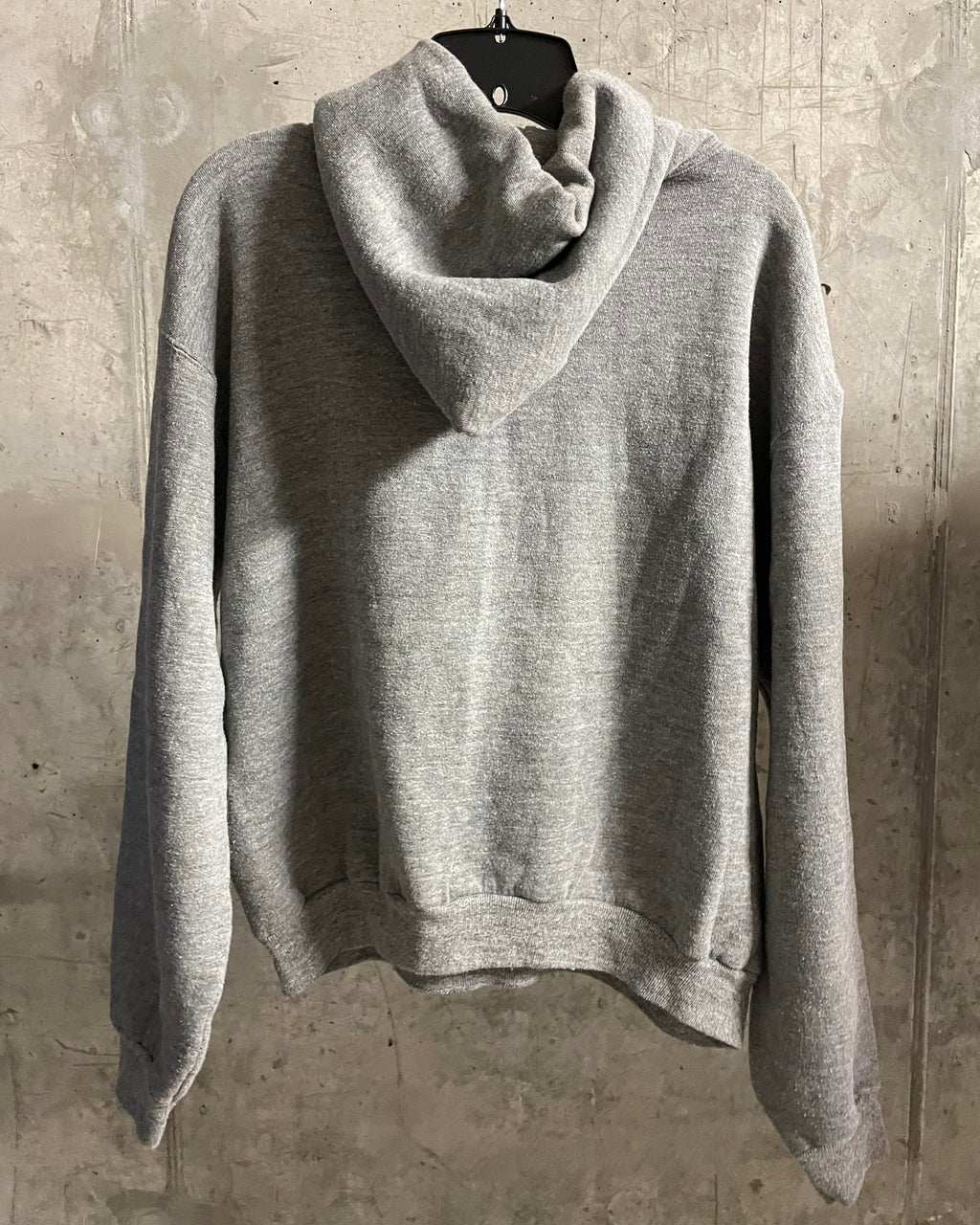 VINTAGE GREY HOODED SWEATSHIRT - Sz M