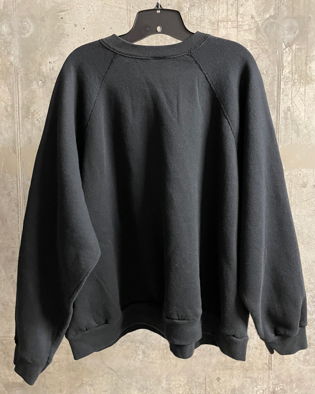 VINTAGE BLACK CREWNECK SWEATSHIRT - Sz 2XL