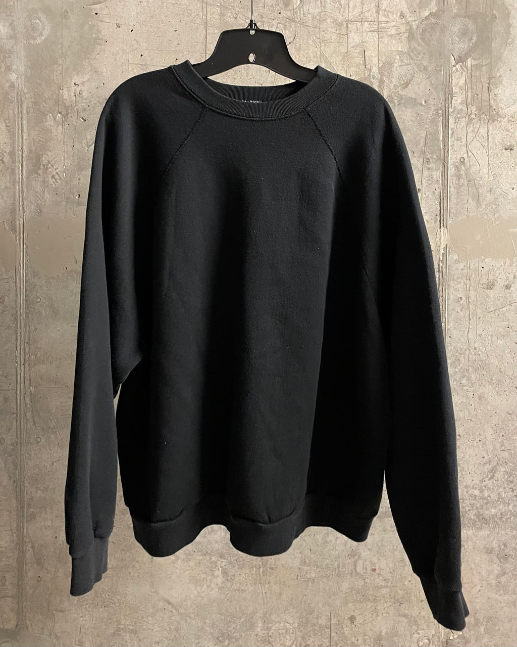 VINTAGE BLACK CREWNECK SWEATSHIRT - Sz 2XL