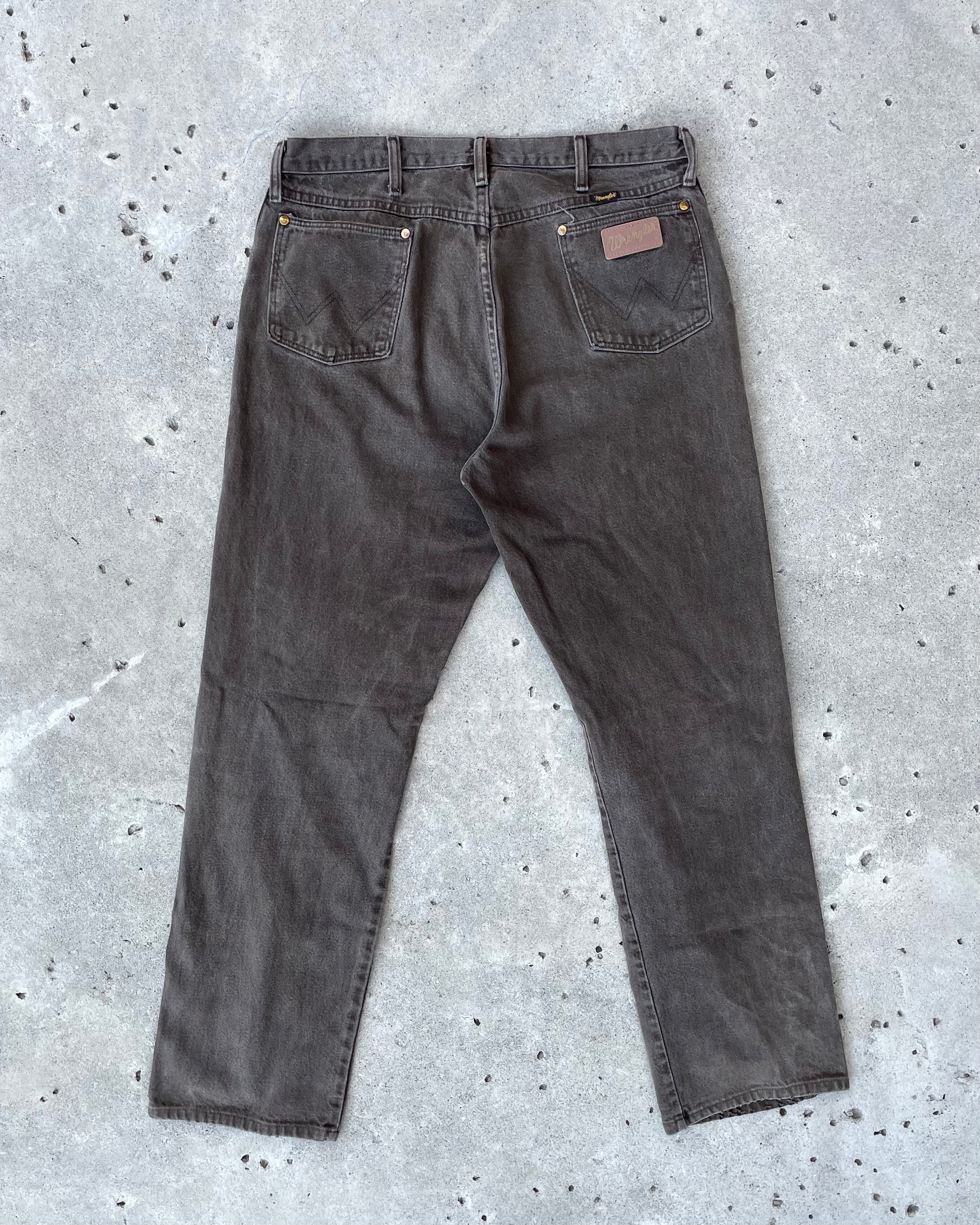 VINTAGE BROWN WRANGLER JEANS - Sz 36x34